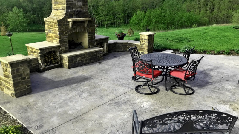Stamped Concrete Can Make Your Backyard an Updated Entertainment Area