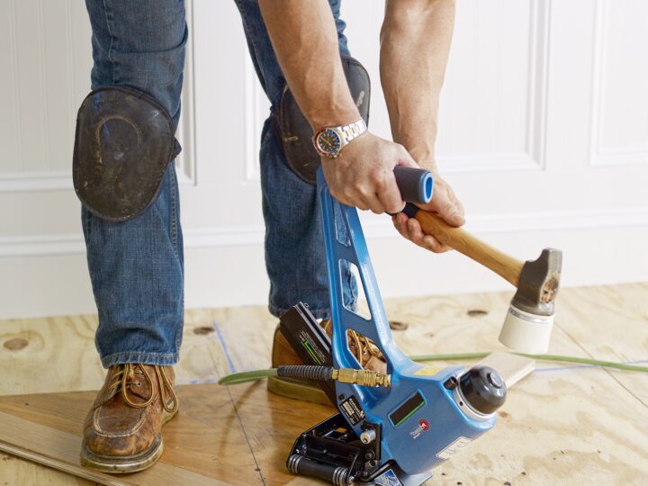 How Can One Use a Nail Gun to Better Install Hardwood Floors?