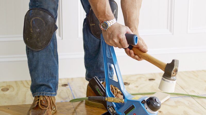 How Can One Use a Nail Gun to Better Install Hardwood Floors?