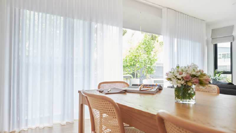 Create an illusion of privacy with sheers curtains!