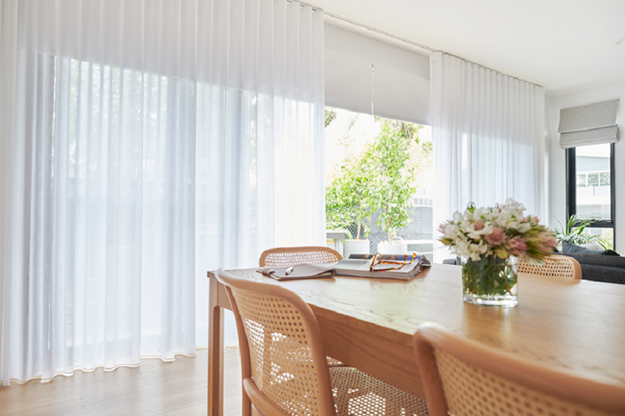 Create an illusion of privacy with sheers curtains!