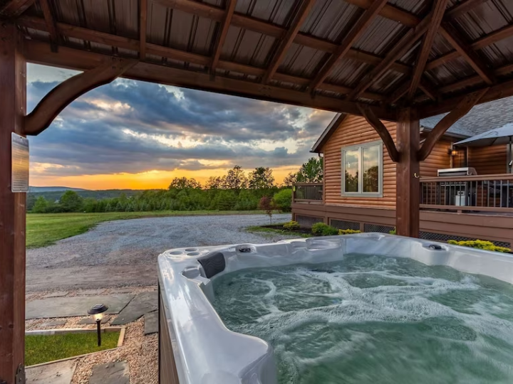 Turning a Log Cabin into a Luxury Couples’ Getaway (Hot Tubs, Fire Pits & Lighting)