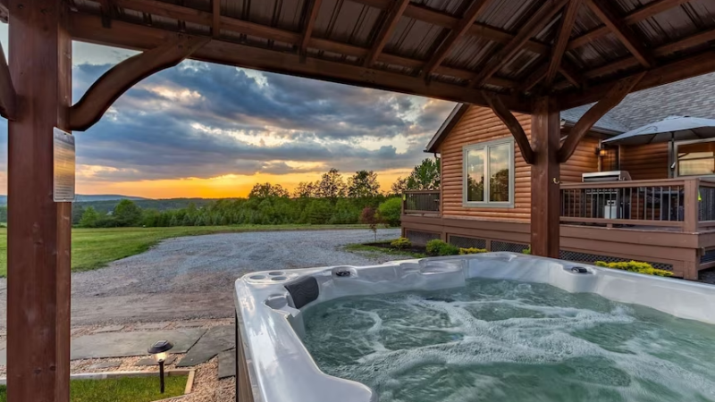 Turning a Log Cabin into a Luxury Couples’ Getaway (Hot Tubs, Fire Pits & Lighting)